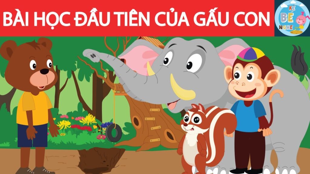 Bài học đầu tiên của Gấu con